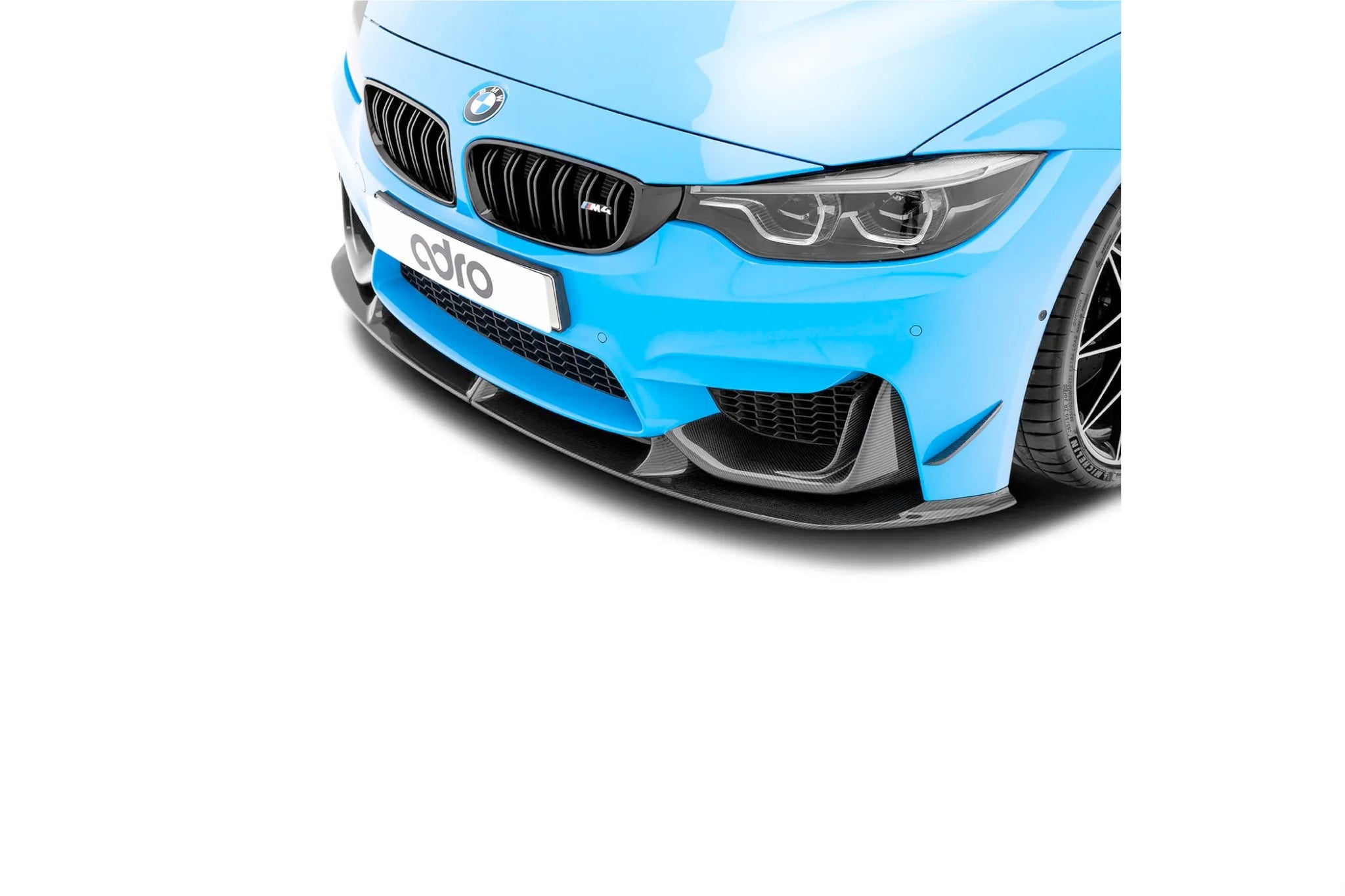 Adro Pre - Preg Carbon Fibre Front Splitter - BMW F80 M3 | F82 | F83 M4 (2014 - 2020) - Evolve Automotive